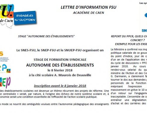 Lettre Flash – 2017.12.11